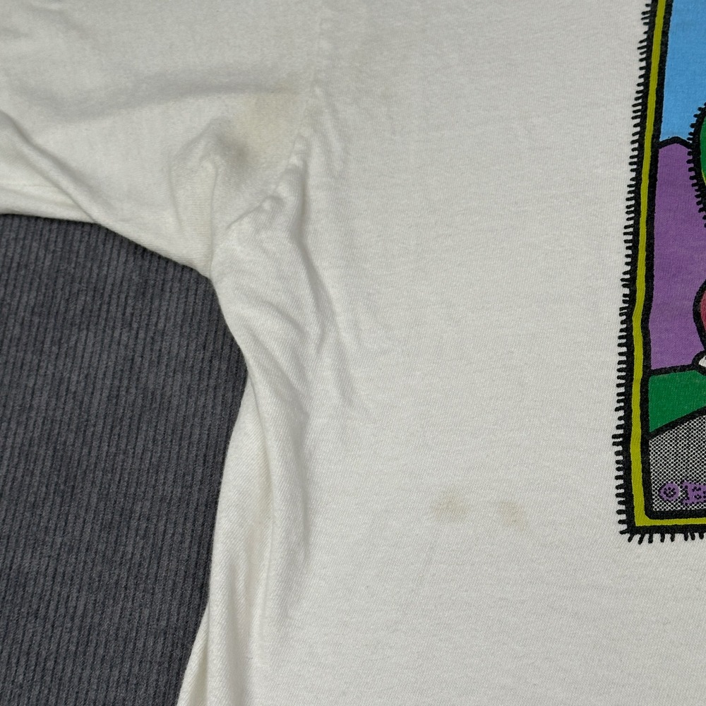 Vintage 90s Funny Comic Tee Graphic T-Shirt XL White Nice Melons Bunch of Pricks - Picture 5 of 10